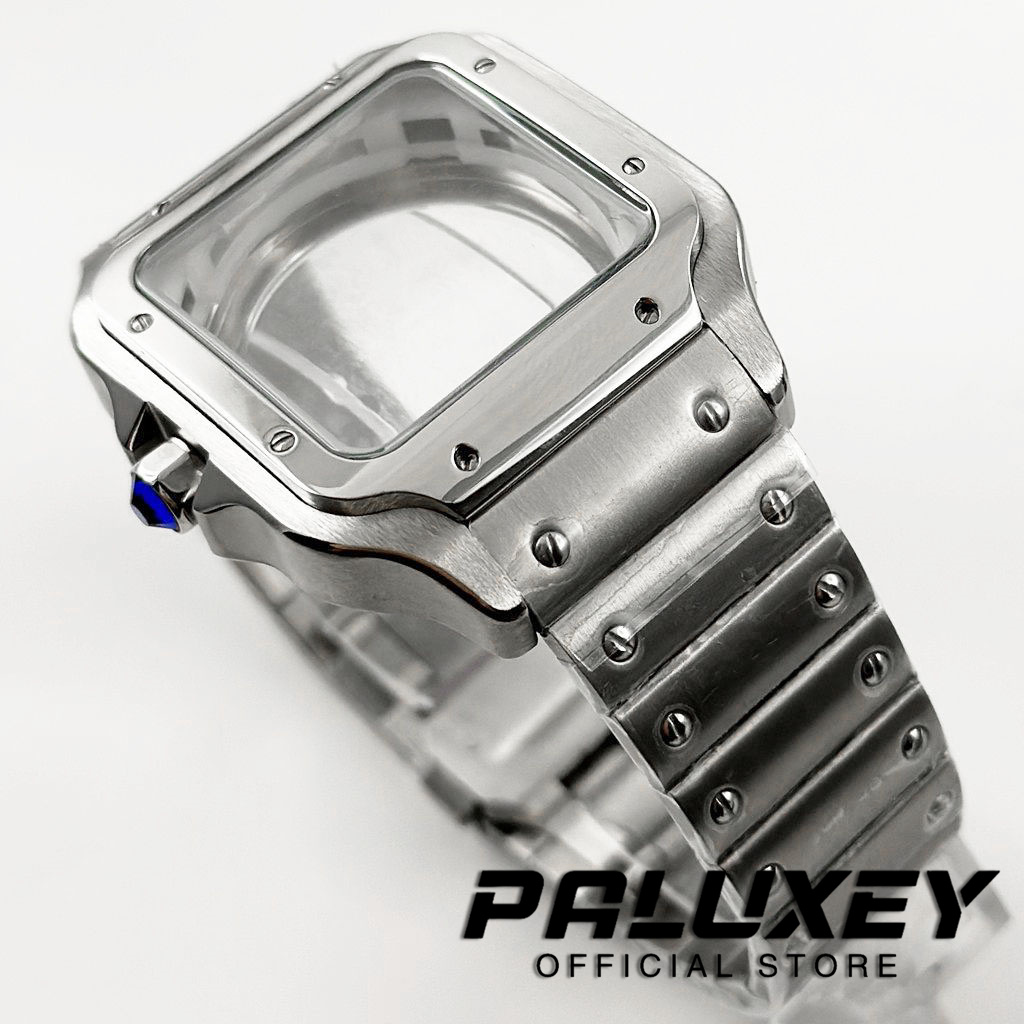 NH35 38mm スクエア型時計ケース 316Lステンレス - Cartier Watch Santos のレビューと価格