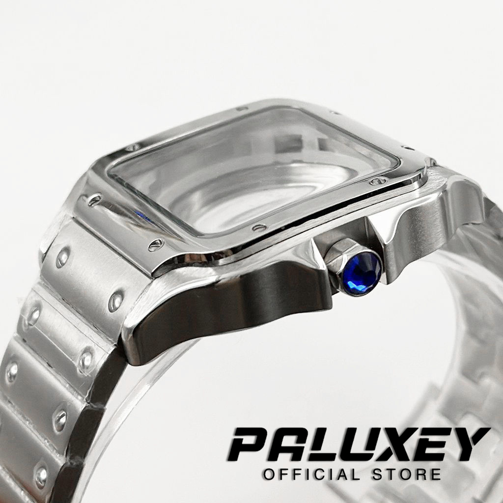 NH35 38mm スクエア型時計ケース 316Lステンレス - Cartier Watch Santos のレビューと価格