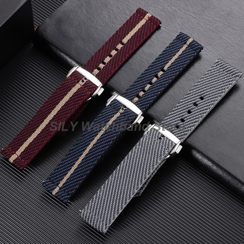 織キャンバス生地時計バンド 20 ミリメートル折りたたみバッ - Nato Strap Nylon のレビューと価格