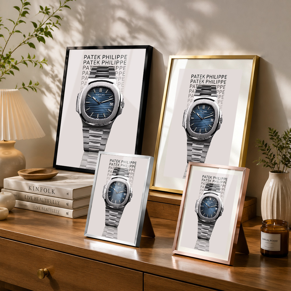 パテック・フィリップ ノーチラス フレーム入りメタルプリント - Patek Philippe Watch Nautilus のレビューと価格