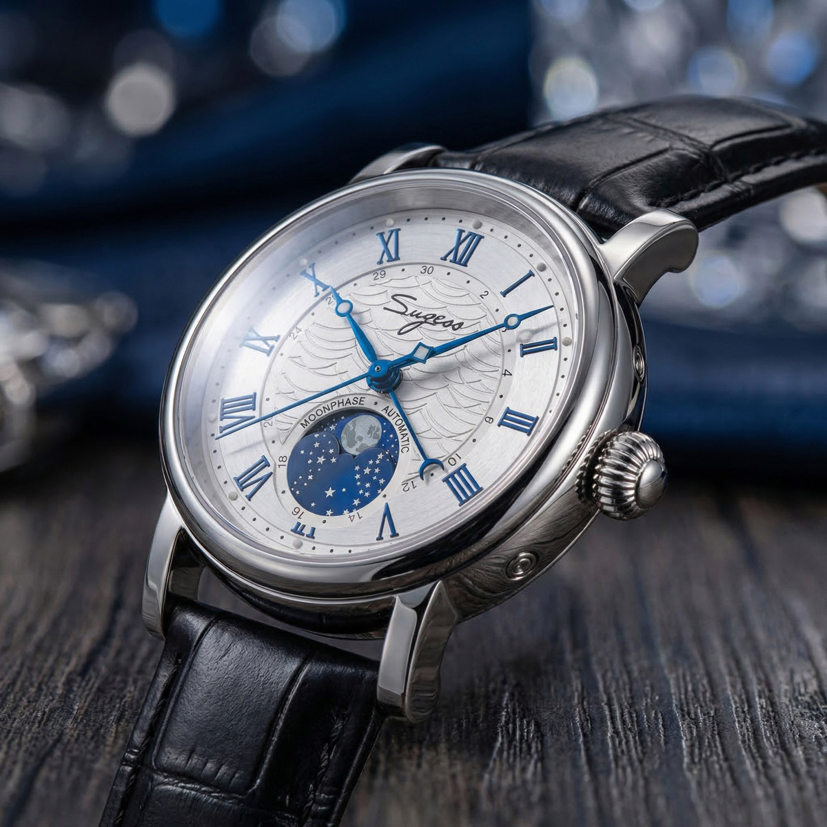 Sugess 腕時計男性用自動機械式時計ムーンフェイズ天津  - Seiko Watch Presage のレビューと価格