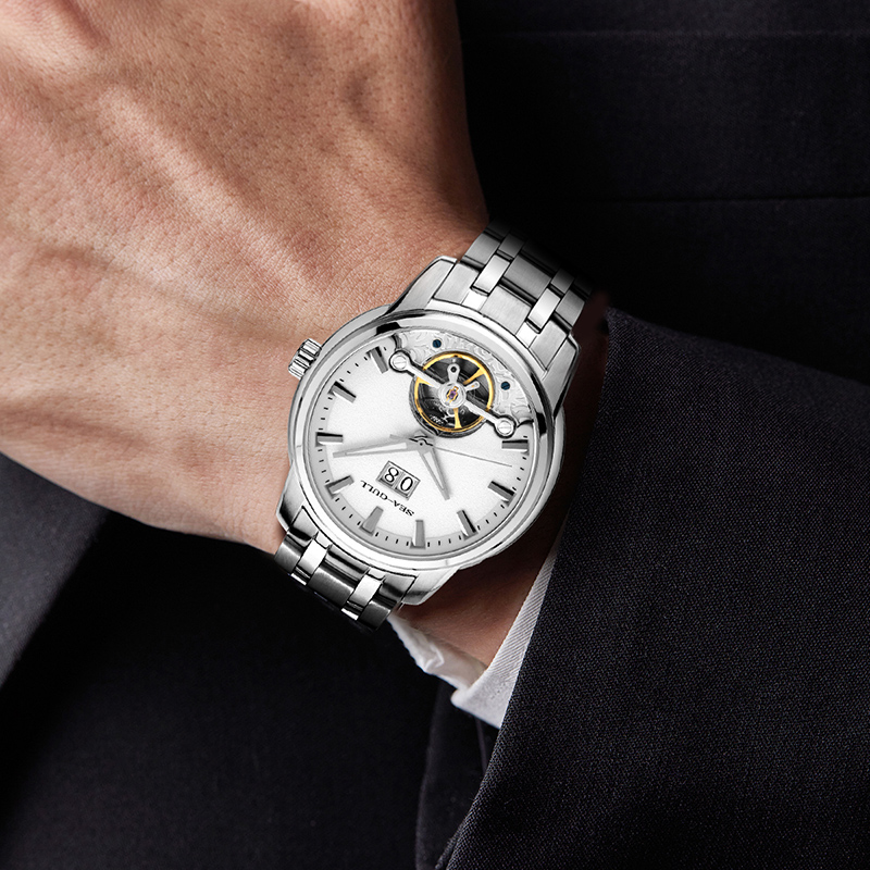 メンズseagullメカニカルフライホイールシリーズウォッチ - Omega Watch Constellation のレビューと価格