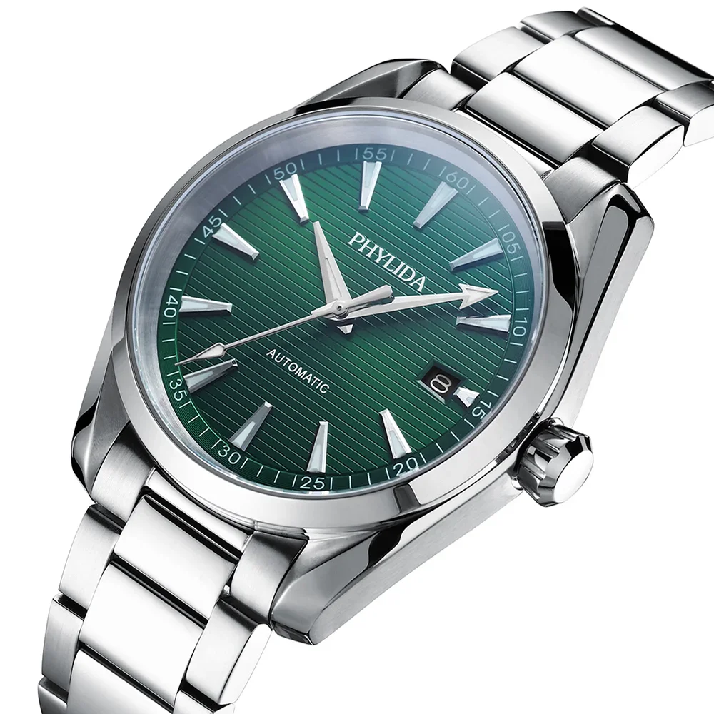 PHYLIDA 新型アクア自動巻き腕時計 ソリッドSSサファ - Seiko Watch Presage のレビューと価格