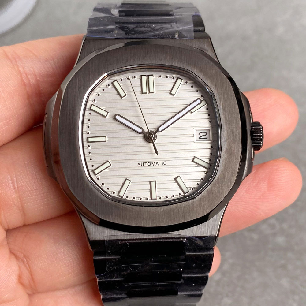 PVDブラック自動巻き腕時計 メンズ 日本製NH35Aムーブ - Patek Philippe Watch Nautilus のレビューと価格